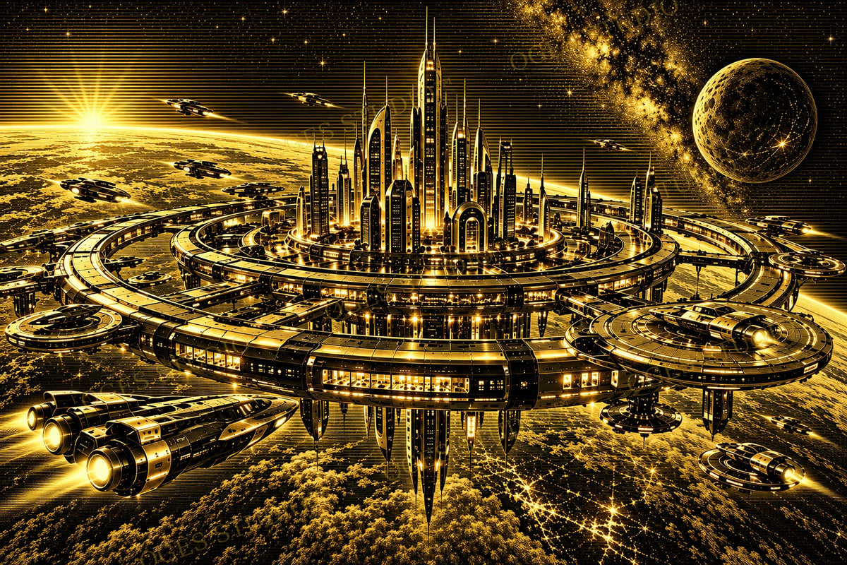 The Golden Space Metropolis — OGES Studio™ Original