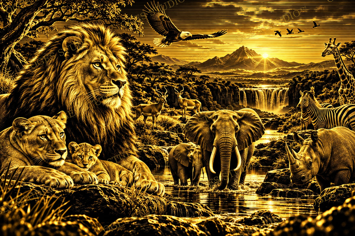 The Golden African Kingdom — OGES Studio™ Original