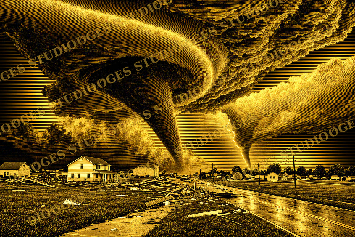 Golden Destruction — When Tornadoes Strike